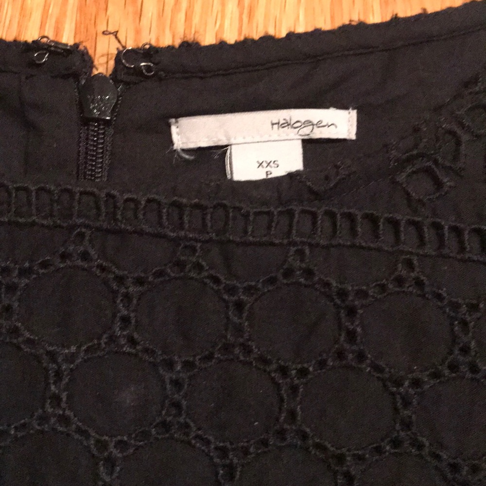 NWT Textured Black Dress by Halogen- XXS petite